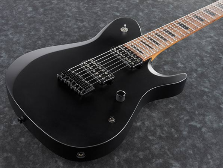 Ibanez Fr807 Bkf Standard 7c 2h Ht Pf - Black Flat - 7 string electric guitar - Variation 1