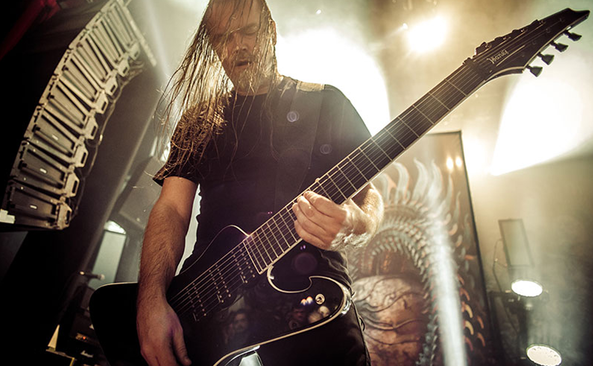 Ibanez Fredrik Thordendal Meshuggah Ftm33 Wk Signature Hh Ht Rw - Weathered Black - Baritone guitar - Variation 6