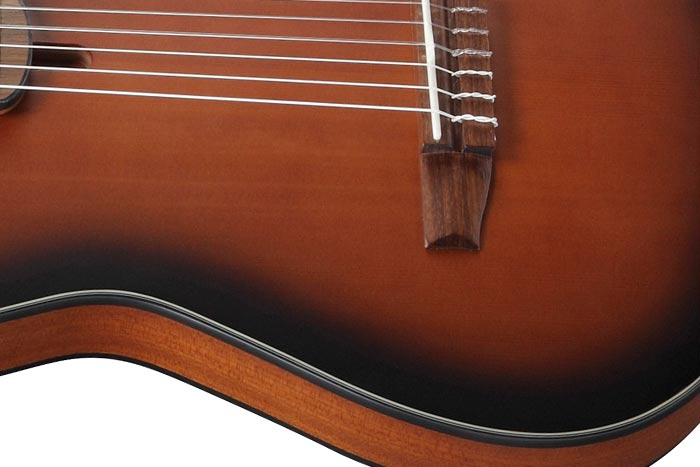 Ibanez Frh10n Bsf Hybrid Cw Epicea Sapele Wal - Brown Sunburst Flat - Classical guitar 4/4 size - Variation 3
