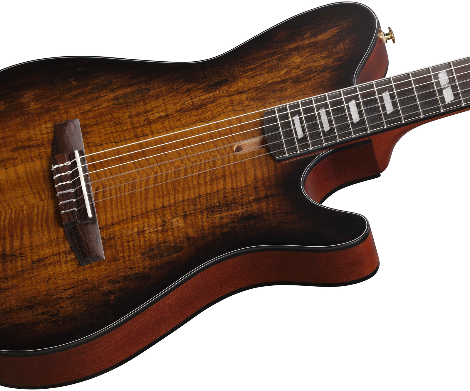 Ibanez Frh20qmn Tcl Fr Hollow Cw Erable Sapele Rw - Tobacco Burst Low Gloss - Classical guitar 4/4 size - Variation 2