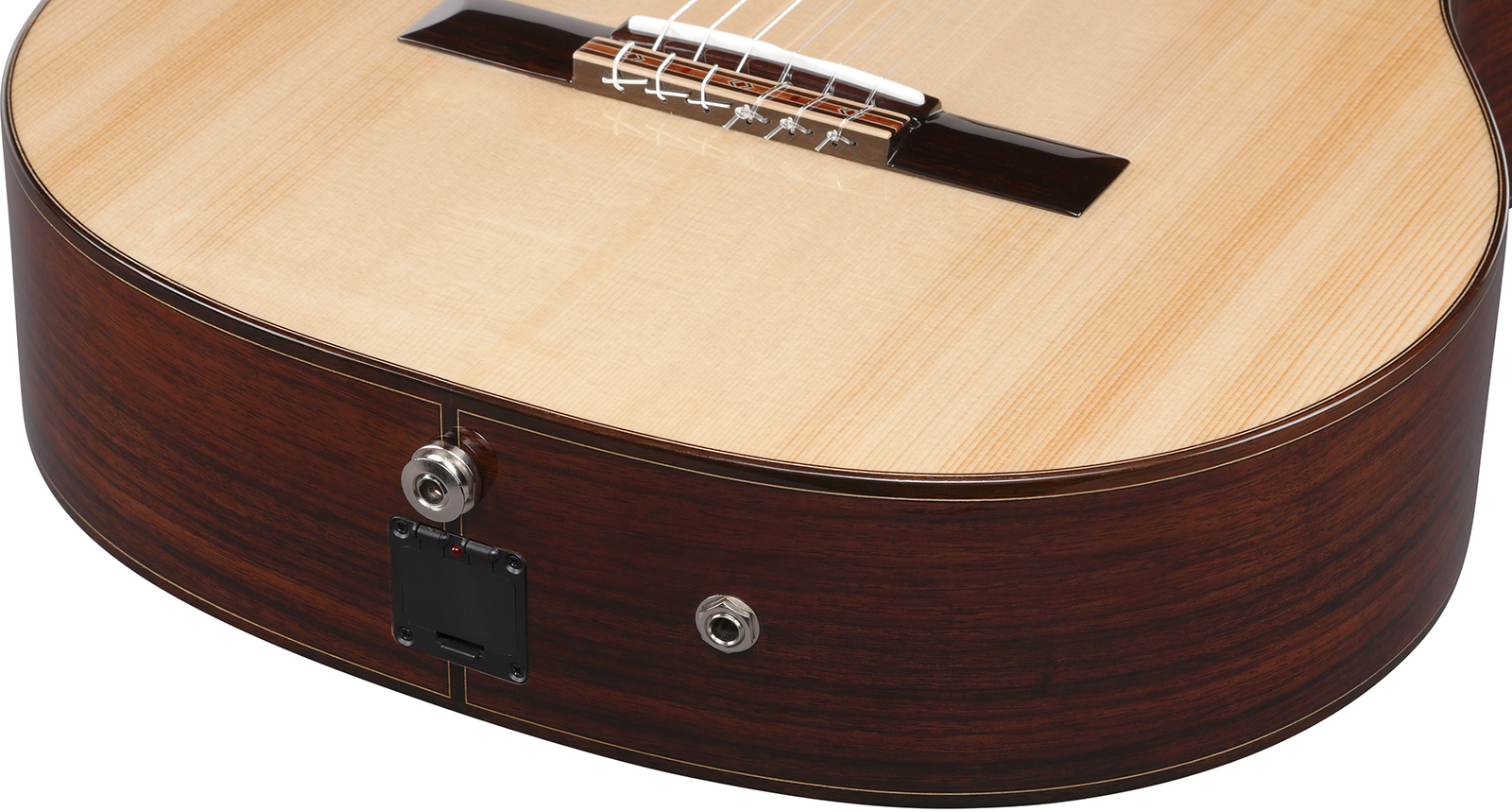 Ibanez Ga380ce Nt Classical 4/4 Epicea Palissandre Rw - Natural High Gloss - Classical guitar 4/4 size - Variation 4