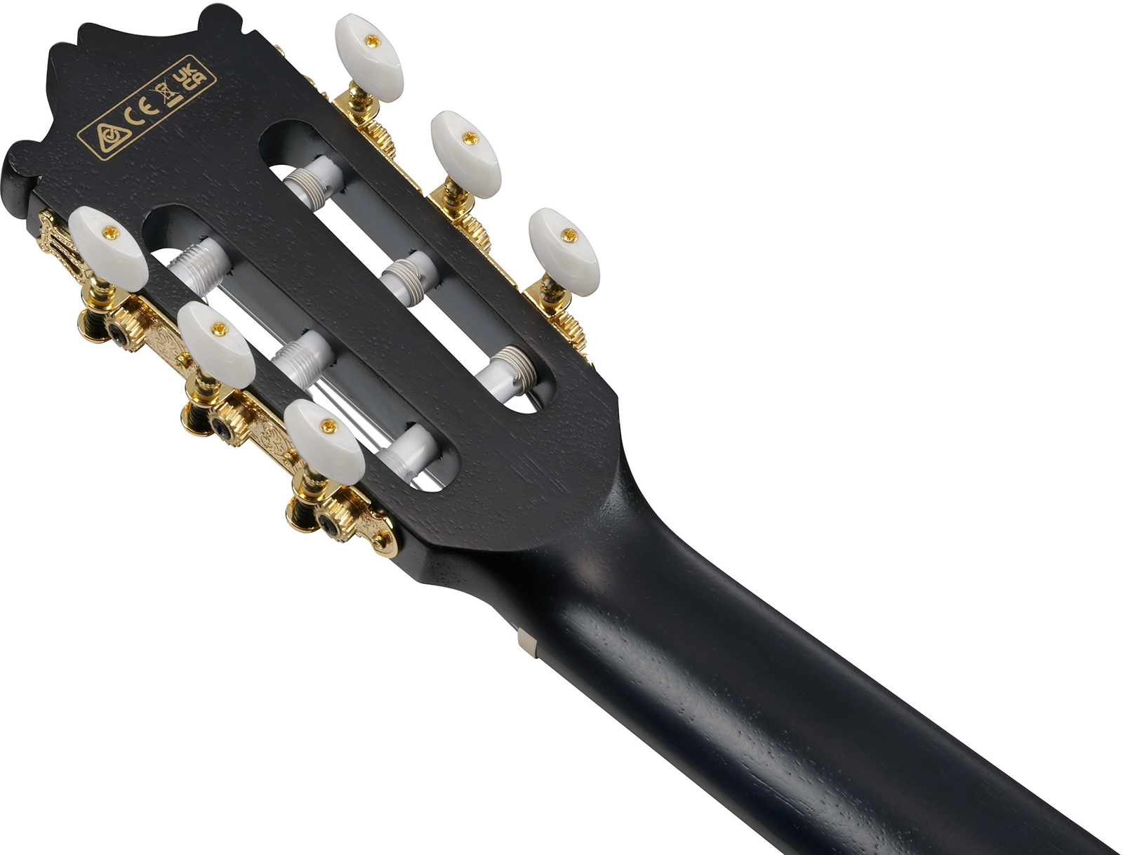 Ibanez Ga5fmtce Ob Classical 4/4 Thinline Cw Erable Sapele Pur - Open Pore Blue Berry - Classical guitar 4/4 size - Variation 6