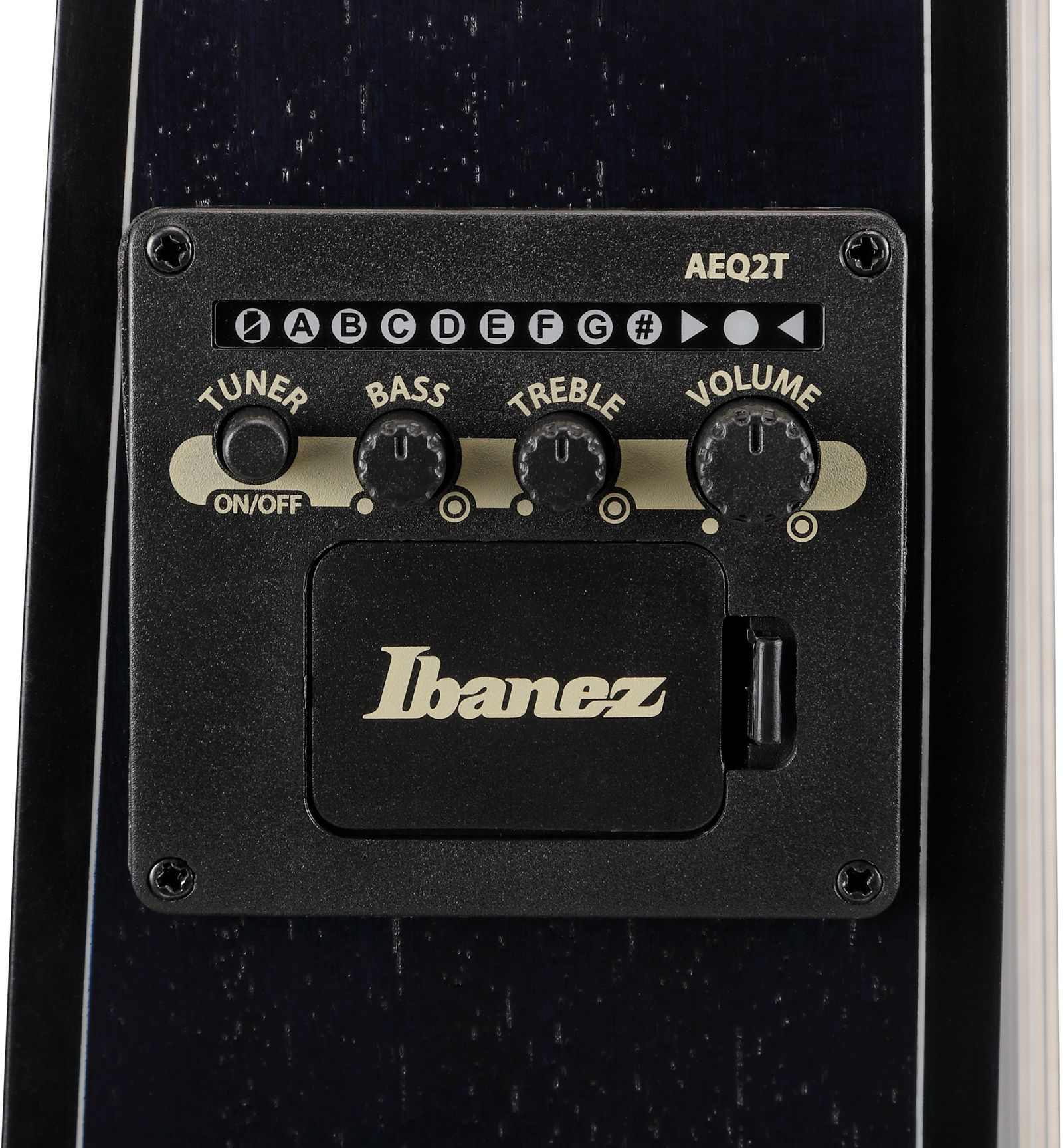 Ibanez Ga5fmtce Ob Classical 4/4 Thinline Cw Erable Sapele Pur - Open Pore Blue Berry - Classical guitar 4/4 size - Variation 7