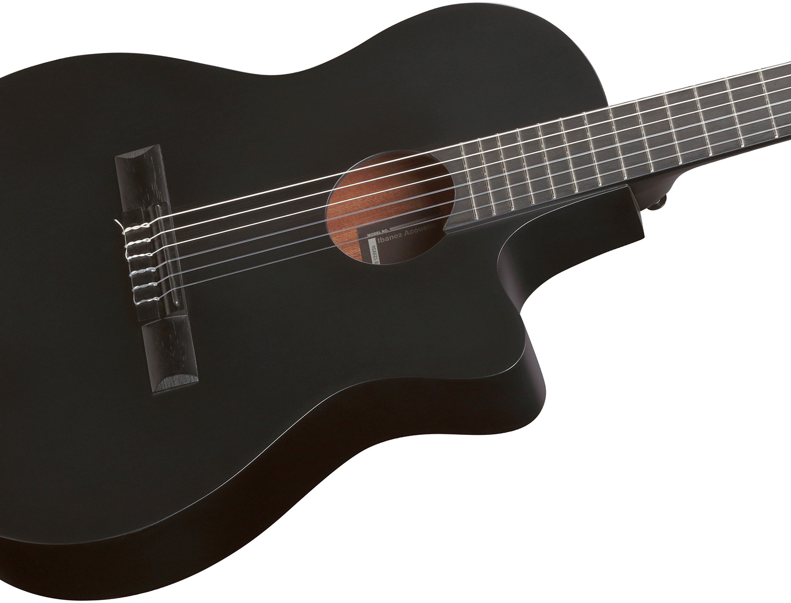 Ibanez Ga621 Bot Classical 4/4 Thinline Epicea Sapele Rw - Black Out - Classical guitar 4/4 size - Variation 3