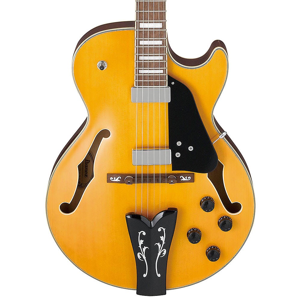 Ibanez George Benson Gb10em Aa Signature Hh Ht Eb - Antique Amber - Hollow-body electric guitar - Variation 1