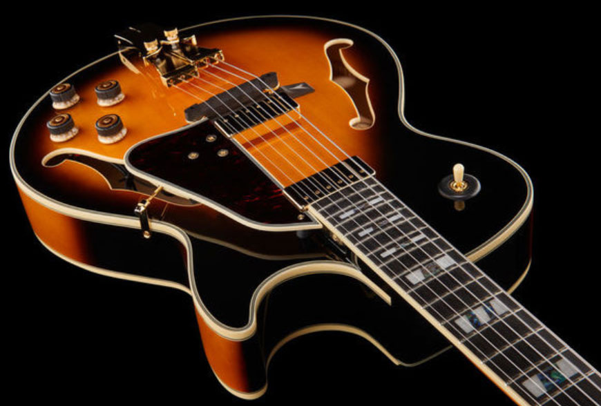 Ibanez George Benson Gb10se Bs Signature Hh Ht Eb - Brown Sunburst - Hollow-body electric guitar - Variation 2