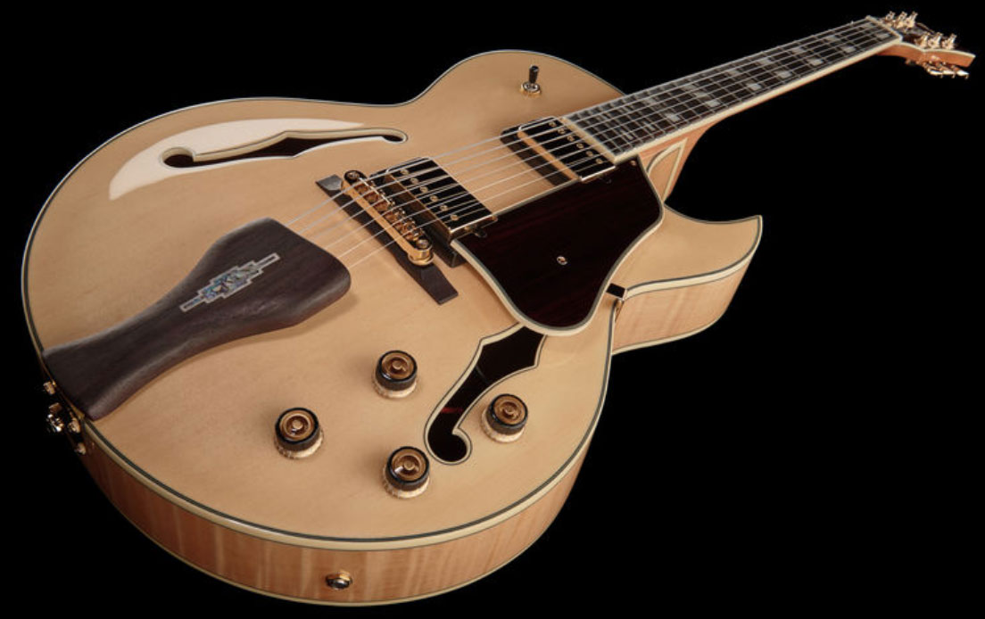 Ibanez George Benson Lgb30 Nt Signature Hh Ht Eb - Natural - Hollow-body electric guitar - Variation 1