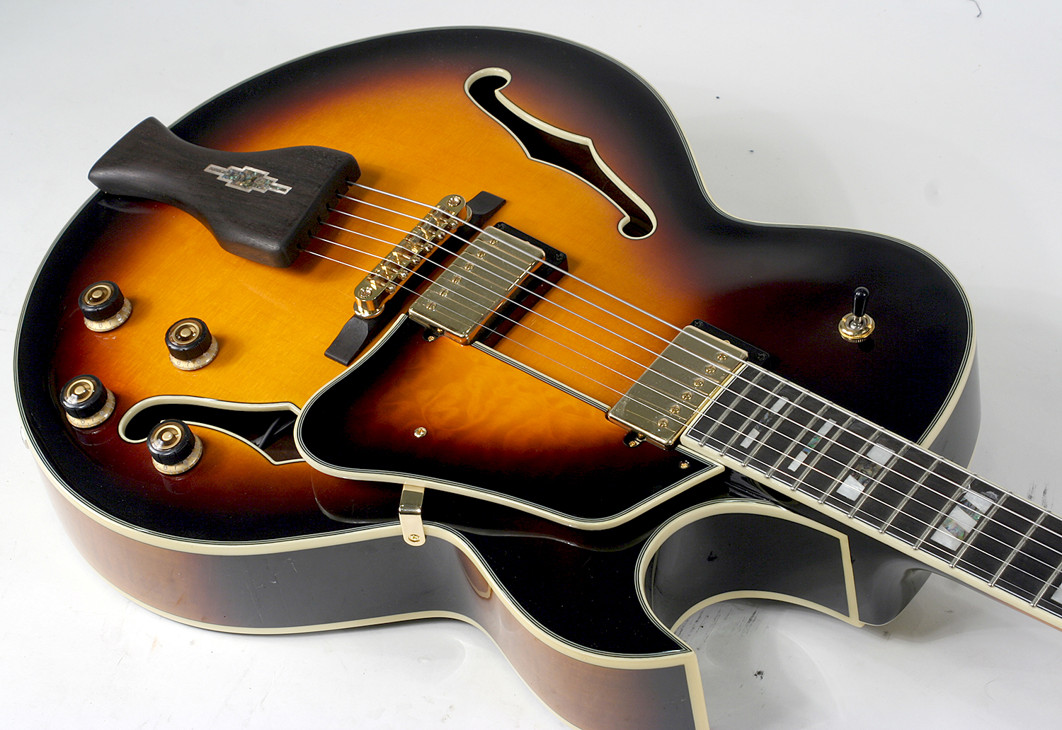 Ibanez George Benson Lgb30 Vys Signature Hh Ht Eb - Vintage Yellow Sunburst - Hollow-body electric guitar - Variation 3