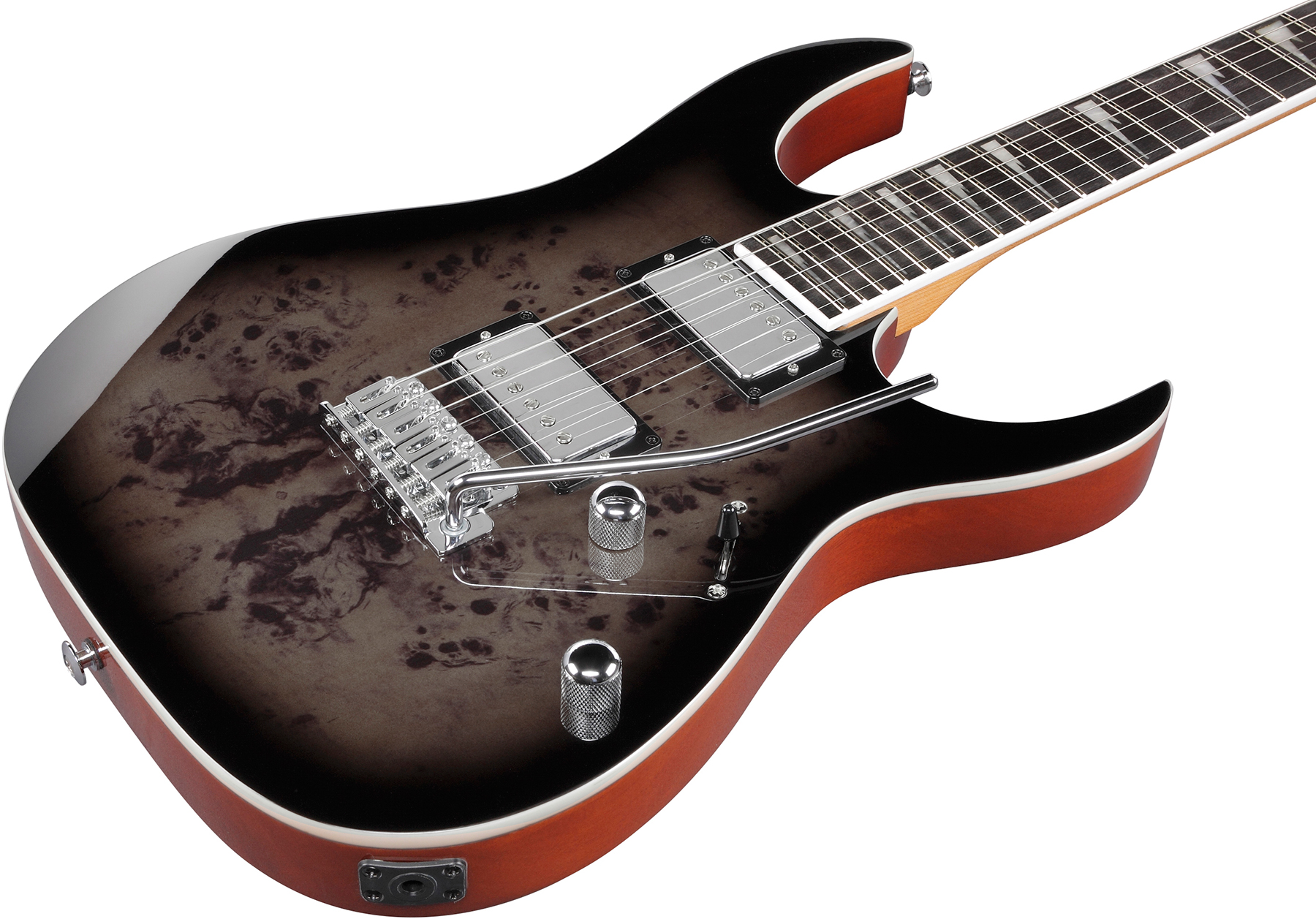 Ibanez Grg220pa1 Bkb Gio 2h Trem Pur - Transparent Brown Black Burst - Str shape electric guitar - Variation 2