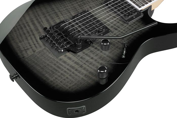 Ibanez Grg320fa Tks Gio 2h Fr Pur - Transparent Black Sunburst - Str shape electric guitar - Variation 2
