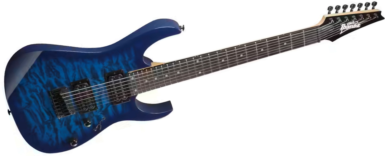 Ibanez Grg7221qa Tbb Gio 7c 2h Ht Pur - Transparent Blue Burst - Str shape electric guitar - Variation 1