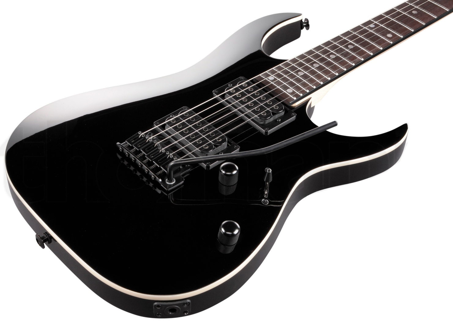 Ibanez Grga120 Bkn Gio 2h Trem Pur - Black Night - Str shape electric guitar - Variation 1