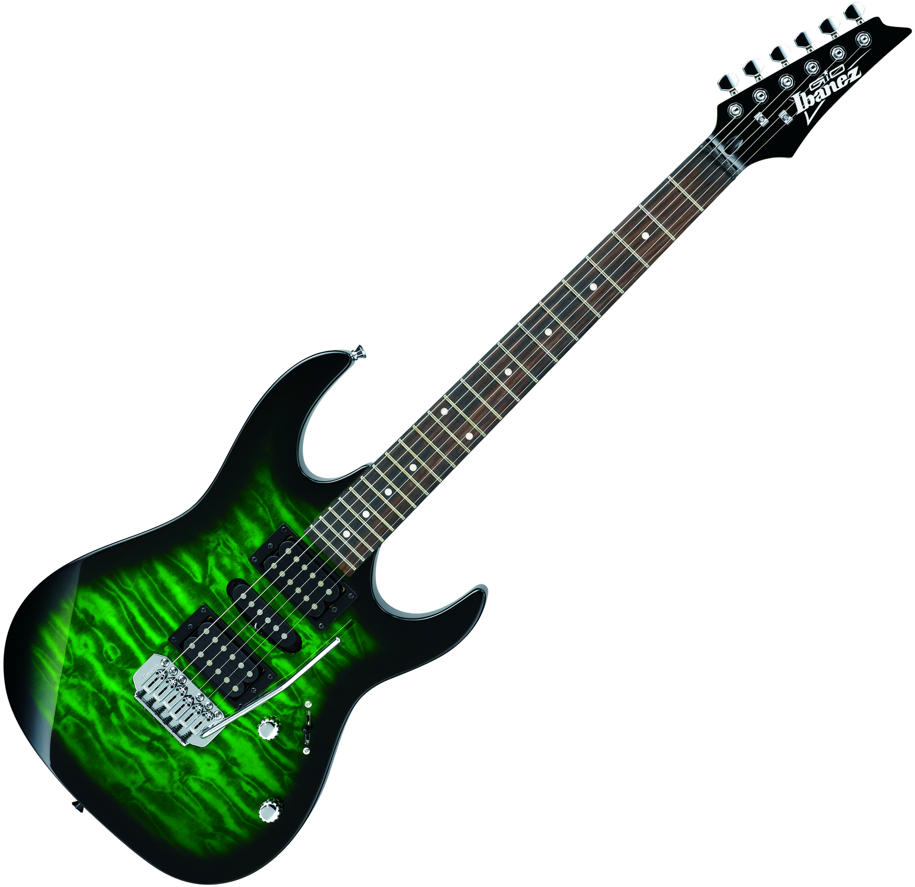 Ibanez Grx70qa Teb Gio Hsh Trem Nzp - Transparent Emerald Burst - Str shape electric guitar - Variation 1