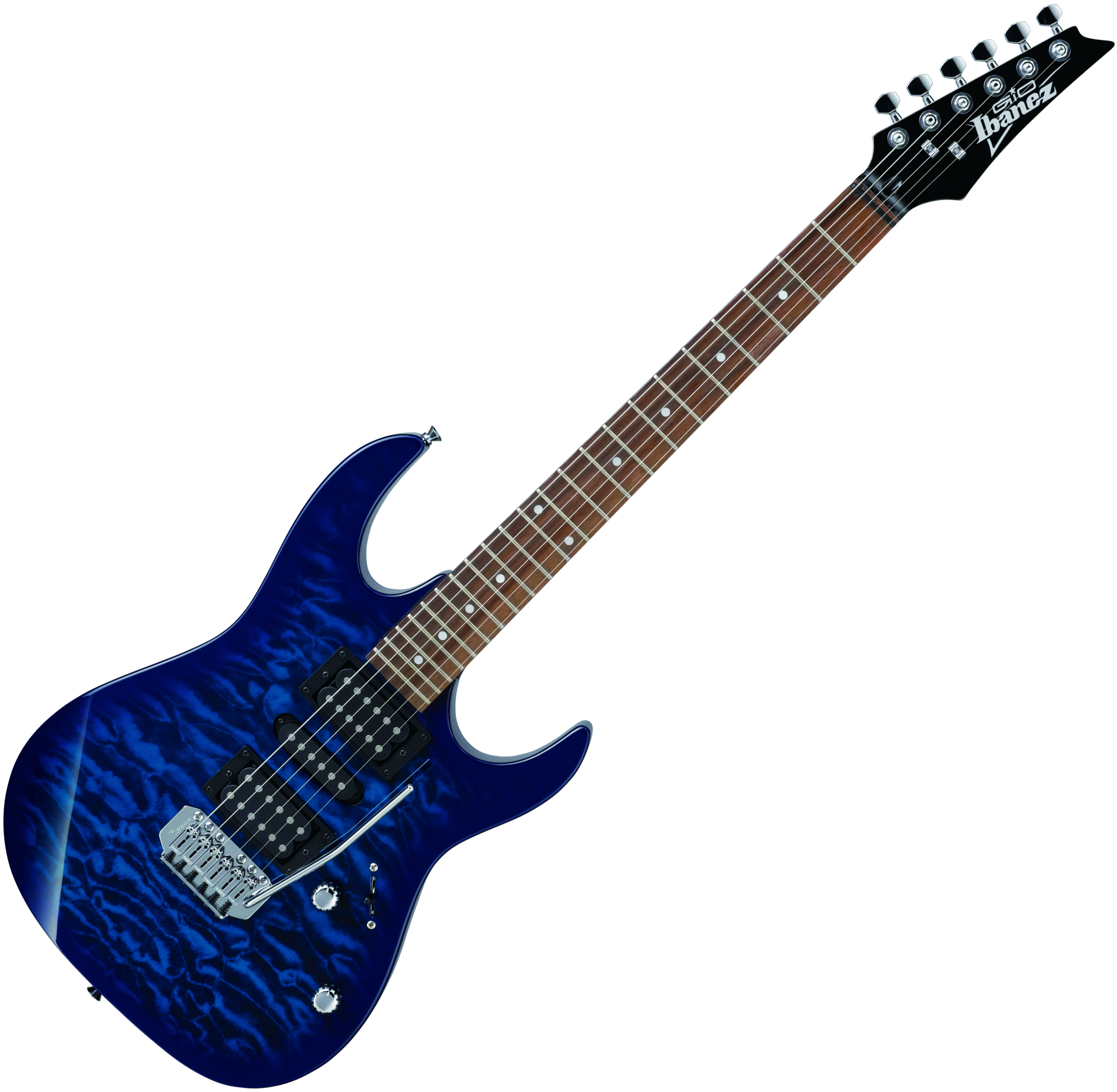 Guitare électrique Transparent Blue burst Ibanez Ibanez GRX70QA-TBB 