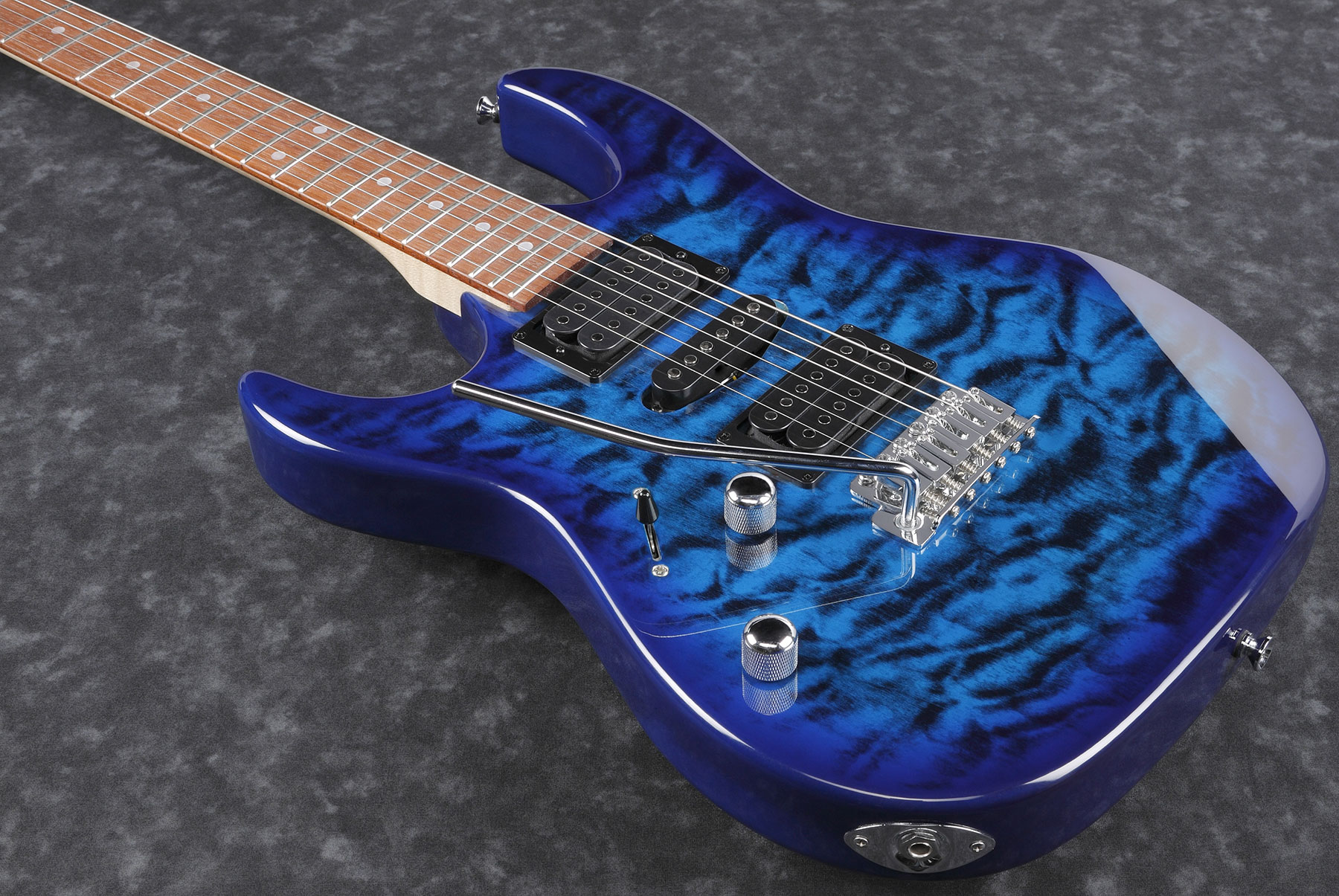 Ibanez Grx70qal Tbb Lh Gaucher Gio Hsh Trem Jat - Transparent Blue Burst - Left-handed electric guitar - Variation 2