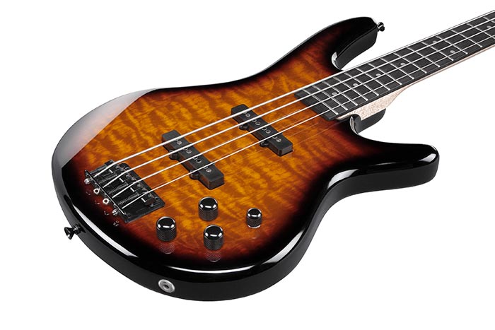 Ibanez Gsr280qa Tys Gio Pur - Transparent Yellow Sunburst - Solid body electric bass - Variation 2