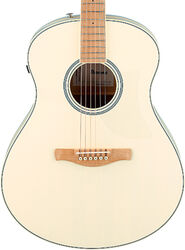 Folk guitar Ibanez Advanced AAM370M2E AIB - Transparent Antique White Ice Blue Open Pore