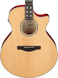 Folk guitar Ibanez AE170 NTR - Natural top, Transparent Red Back