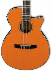 Classical guitar 4/4 size Ibanez AEG10NII TNG - Mandarine