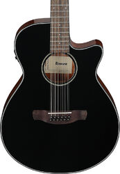 Folk guitar Ibanez AEG5012 BKH 12-String - black