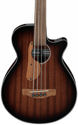 Acoustic bass Ibanez AEGB24FE MHS Fretless - Mahogany Sunburst