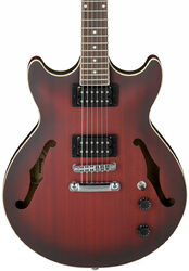 Semi-hollow electric guitar Ibanez AM53 SRF Artcore - Sunburst red flat