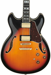 Hollow-body electric guitar Ibanez AS113 BS Artstar - Brown sunburst