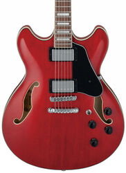 Semi-hollow electric guitar Ibanez AS73 TCD Artcore - Transparent cherry red