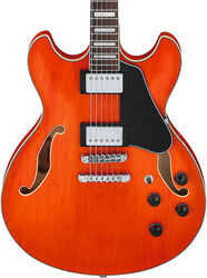 Semi-hollow electric guitar Ibanez Artcore AS73 TTF - Transparent Tangerine Flat  