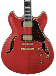 Semi-hollow electric guitar Ibanez AS93FM TCD Artcore Expressionist - Trans cherry red