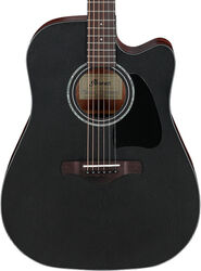 Folk guitar Ibanez Artwood AW247CE WK - Weathered Black Open Pore