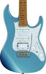 Str shape electric guitar Ibanez AZ2204 ICM Prestige Japan - Ice blue metallic