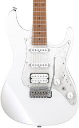 Str shape electric guitar Ibanez Prestige AZ2204 PW (Japan) - Pearl white