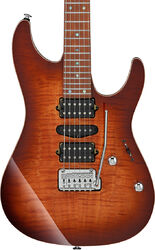 Str shape electric guitar Ibanez AZ2407F BSR Prestige Japan - Brownish sphalerite