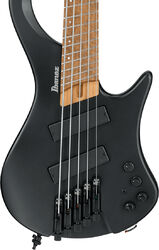 Solid body electric bass Ibanez Workshop EHB1005MS BKF Multiscale - Black flat