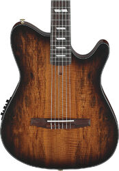 Classical guitar 4/4 size Ibanez FRH20QMN TCL - Tobacco burst low gloss