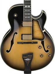 Semi-hollow electric guitar Ibanez George Benson LGB300 VYS Prestige Japan - Vintage yellow sunburst