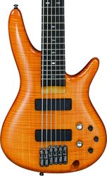 Solid body electric bass Ibanez Gerald Veasley GVB36 AM - Amber