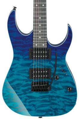 Solid body electric guitar Ibanez GRG120QASP BGD GIO - Blue gradation