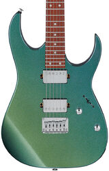 Str shape electric guitar Ibanez GRG121SP GYC GIO - Green yellow chameleon
