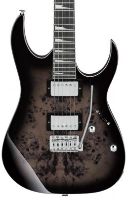 Solid body electric guitar Ibanez GRG220PA1 BKB GIO - Transparent brown black burst