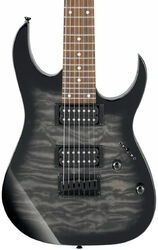 7 string electric guitar Ibanez GRG7221QA TKS Standard - Trans black sunburst