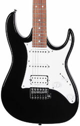 Str shape electric guitar Ibanez GRX40 BKN GIO - Black night