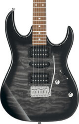 Str shape electric guitar Ibanez GRX70QA TKS GIO - Transparent black sunburst