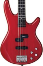 Solid body electric bass Ibanez GSR200 - Transparent red