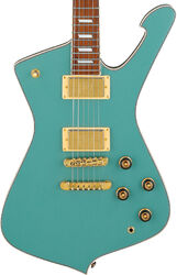 Retro rock electric guitar Ibanez Iceman IC420 CGM - Coral Green Metallic