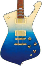 Str shape electric guitar Ibanez Iceman IC420FM TBG - Transparent Blue Gradation