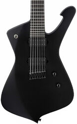 7 string electric guitar Ibanez ICTB721 BKF Iceman Iron Label - Black flat