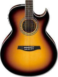 Folk guitar Ibanez Joe Satriani JSA5 VB - Vintage sunburst