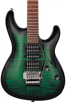Solid body electric guitar Ibanez Kiko Loureiro KIKOSP3 TEB - Transparent emerald burst